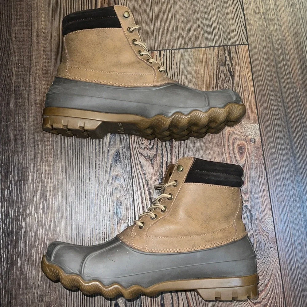 Sperry Top-Sider Avenue Duck Boots Men's 10.5 Tan Brown Waterproof STS14140